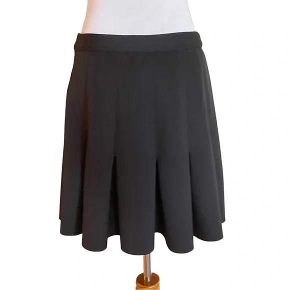 Rachel Zoe Black Indio Pleated Neoprene Ponte Mininskirt Sz 10 - Picture 6 of 15